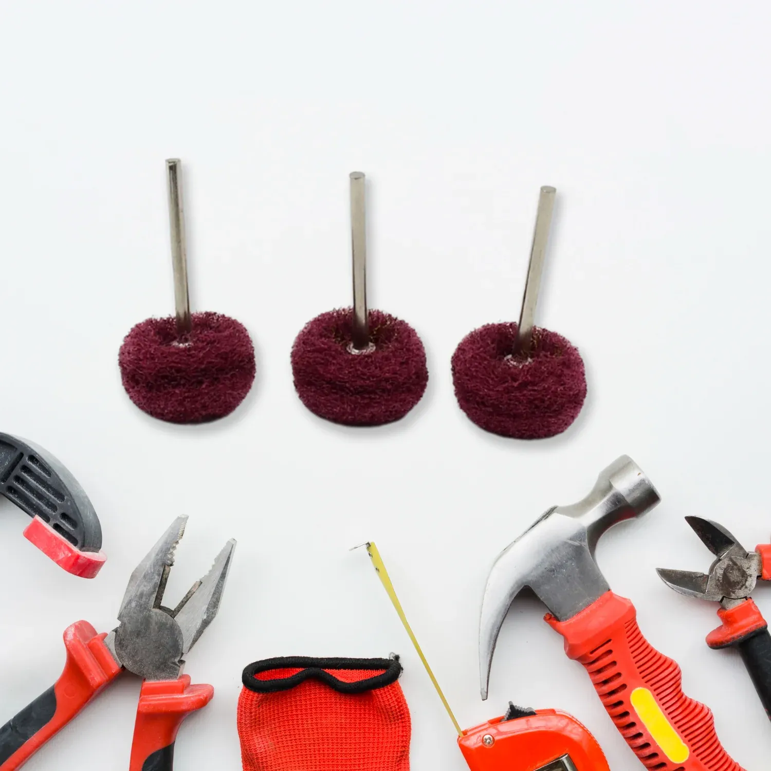 Abrasive Buffing Wheel Set – For Rust Removal & Polishing - Detailed Feature View 2