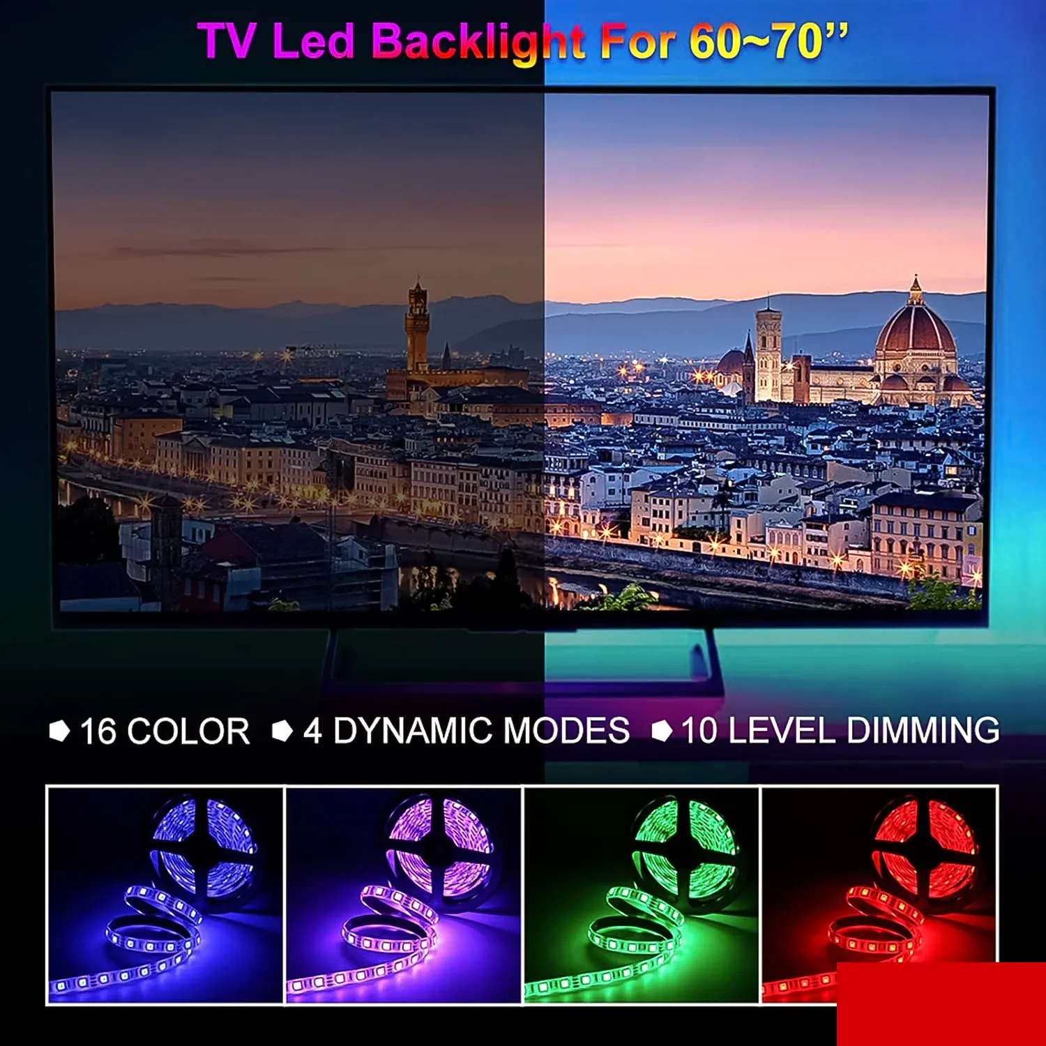 RGB LED Strip Lights – 3M Multi-Colour USB with Remote | Indo Glow - Detailed Feature View 3