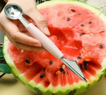 Multifunctional Stainless Steel Fruit Scooper & Peeler Kit