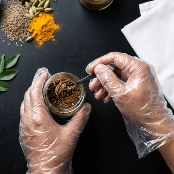 Disposable Plastic Gloves – Pack of 100 for Kitchen & Food Handling