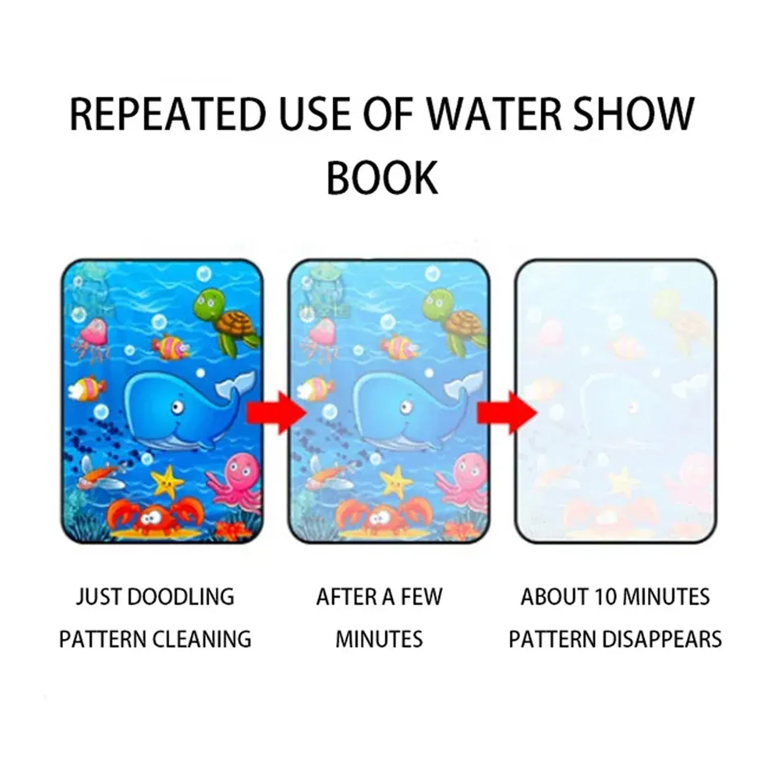 Magic Water Quick Dry Coloring Book & Pen for Kids - Detailed Feature View 5