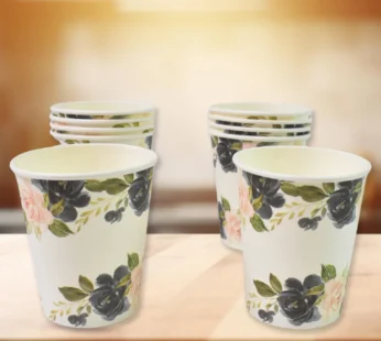 Disposable Paper Cups – Mixed Design 10 Pcs Set | Papezo