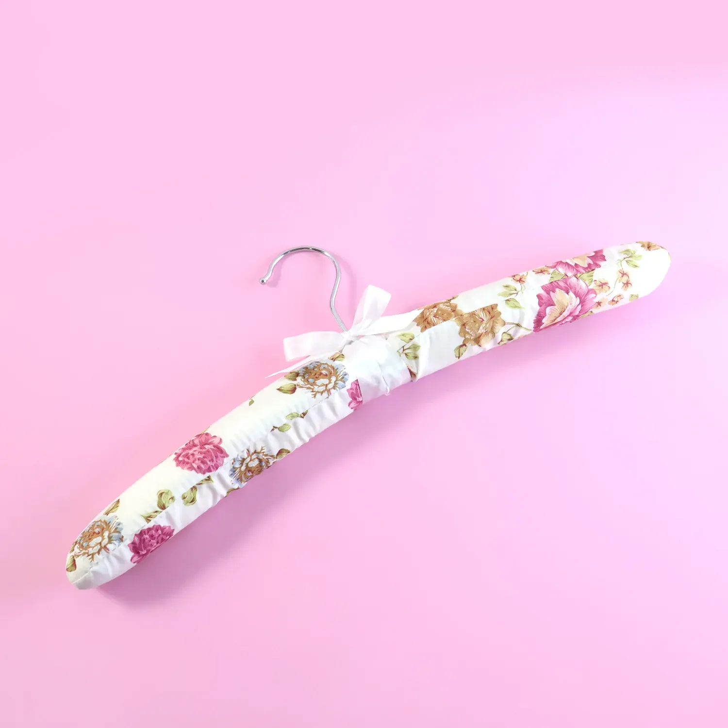 Premium Padded Floral Clothes Hanger – Satin-Cushioned, Non-Slip Support - Buy Online at Alikart