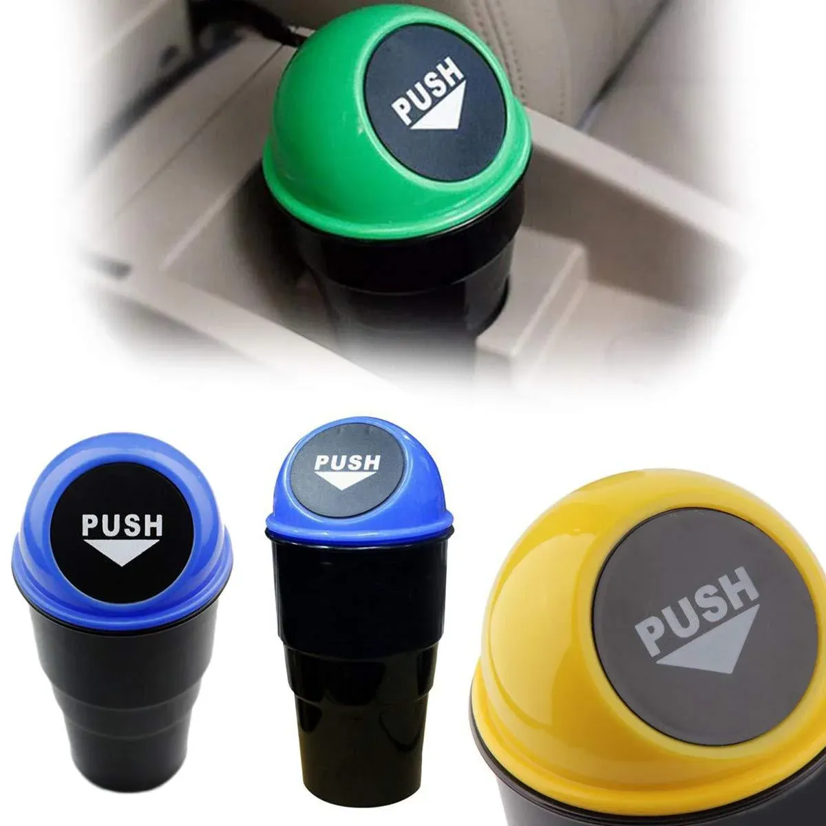 Car Dustbin – Compact & Portable Waste Bin for Vehicles | Velvet Wheels - Detailed Feature View 2