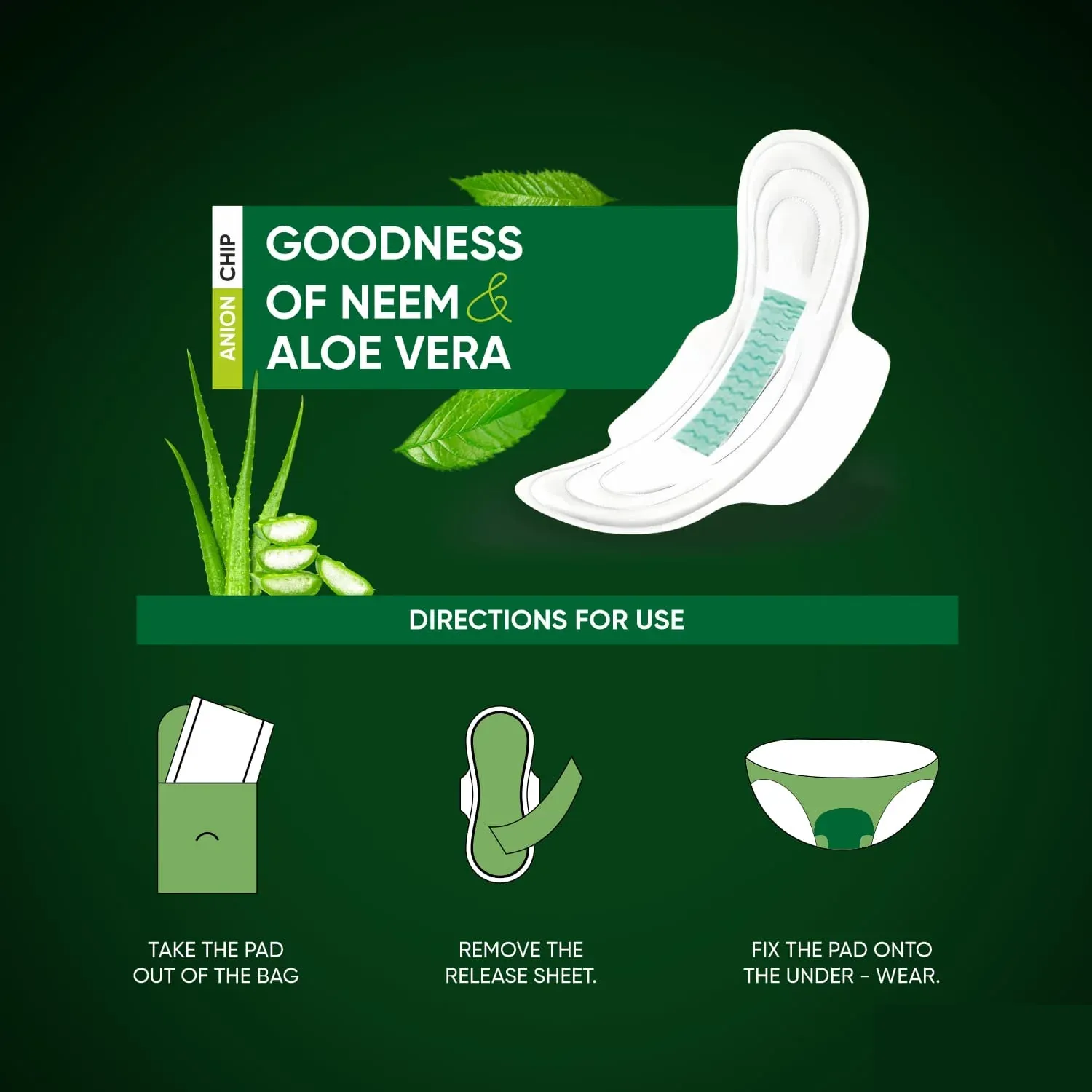 Sanitary Pads with Neem Aloe Vera – Ultra Thin | Beautiful Basics - Detailed Feature View 4