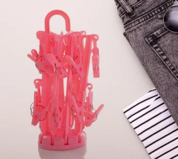 Foldable Clothes Drying Rack – 16 Clip Hanger for Delicates | Mini Bubbles