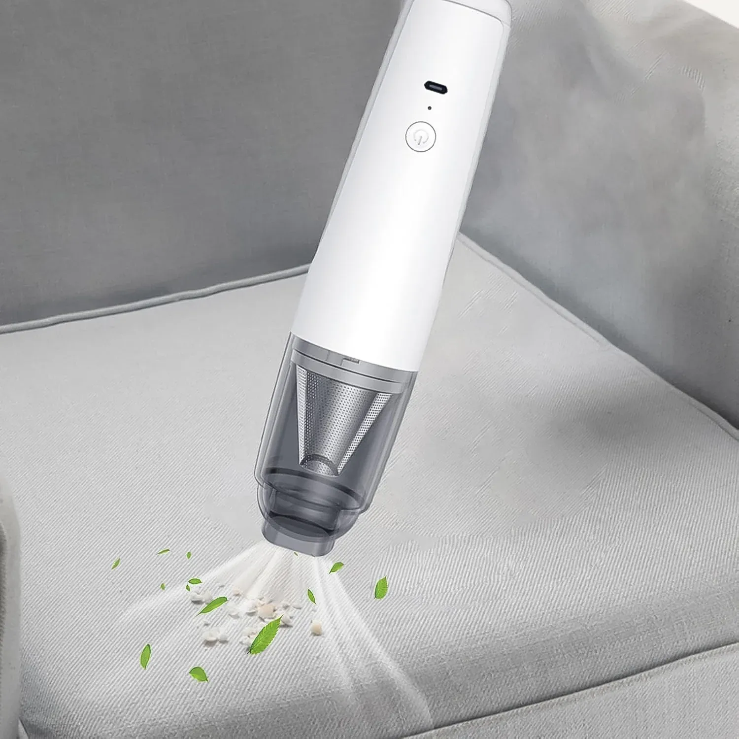 Cordless Rechargeable Mini Handheld Vacuum Cleaner Set with 5 Nozzles - Detailed Feature View 5