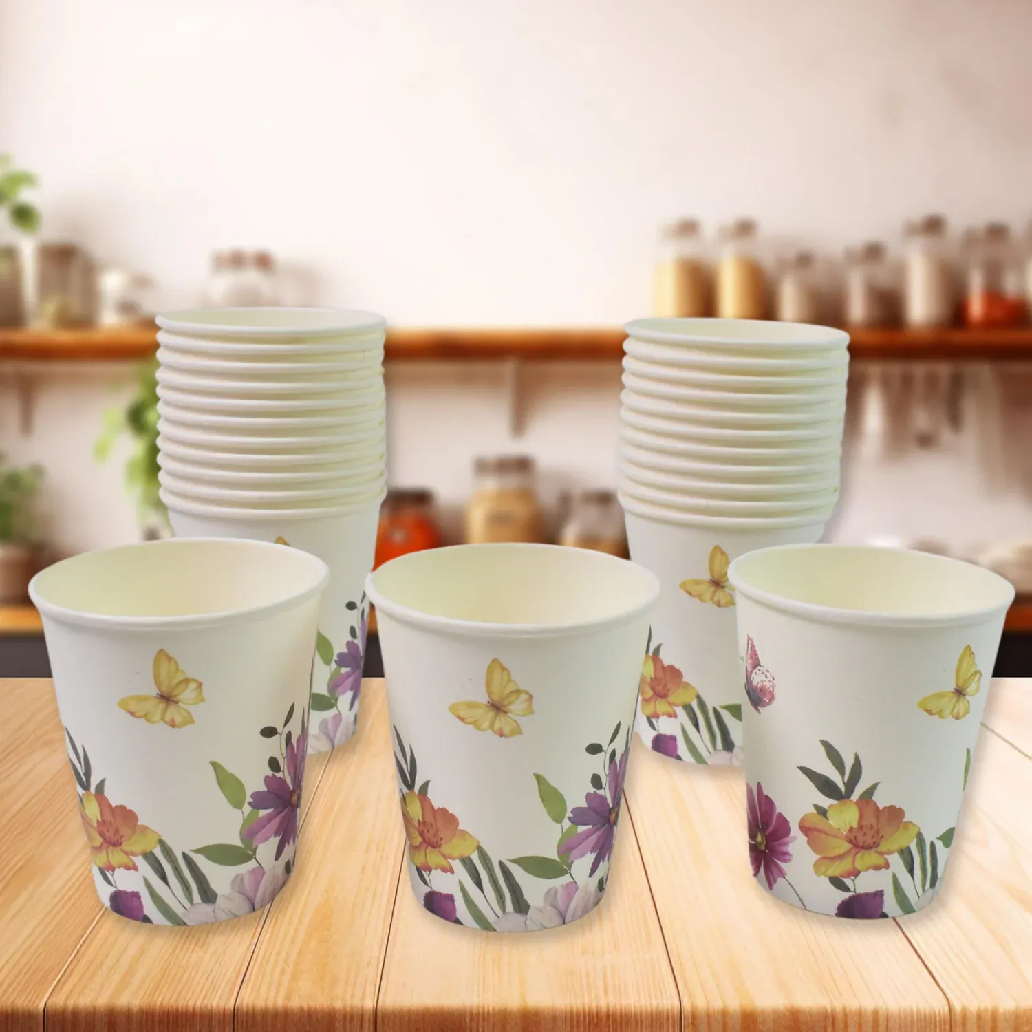 Premium Disposable Paper Cups – Mixed Design 24 Pcs | Papezo - Buy Online at Alikart
