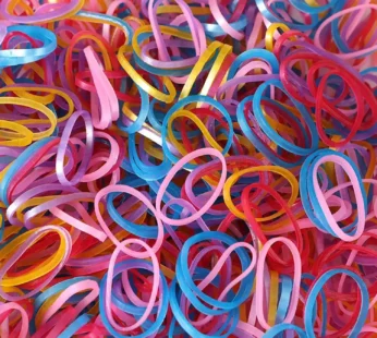 Multicolor Elastic Rubber Bands for Office & Home Use