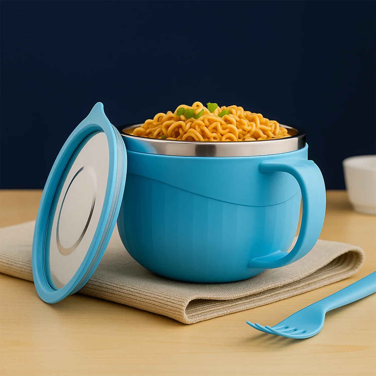 Insulated Soup & Noodle Bowl 700ML – Keep Meals Hot On-The-Go - Detailed Feature View 3