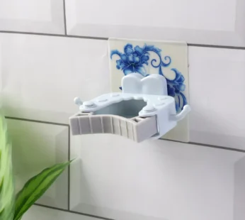 Mop & Broom Holder Clip – Strong Adhesive & Side Hook