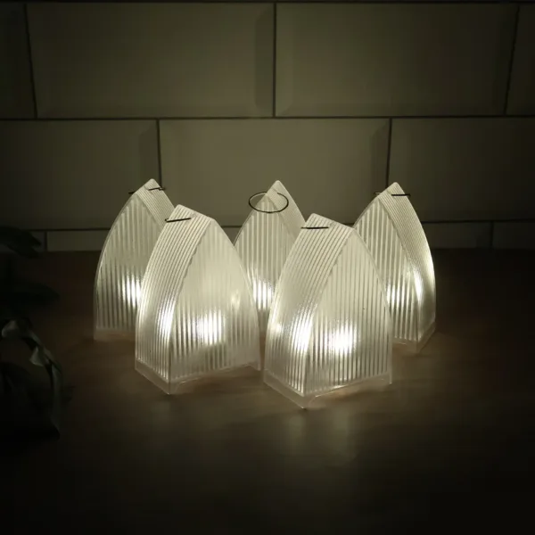 LED Flameless Decorative Lantern Lights – (5 Pc / Set)