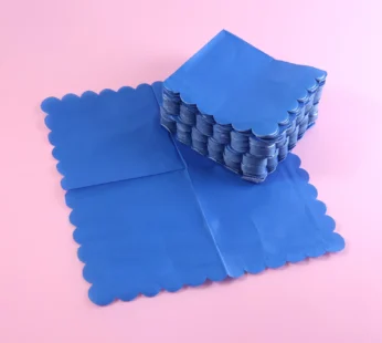 Royal Scalloped Disposable Paper Napkins (23 x 23 Cm / Approx 120 Pc)