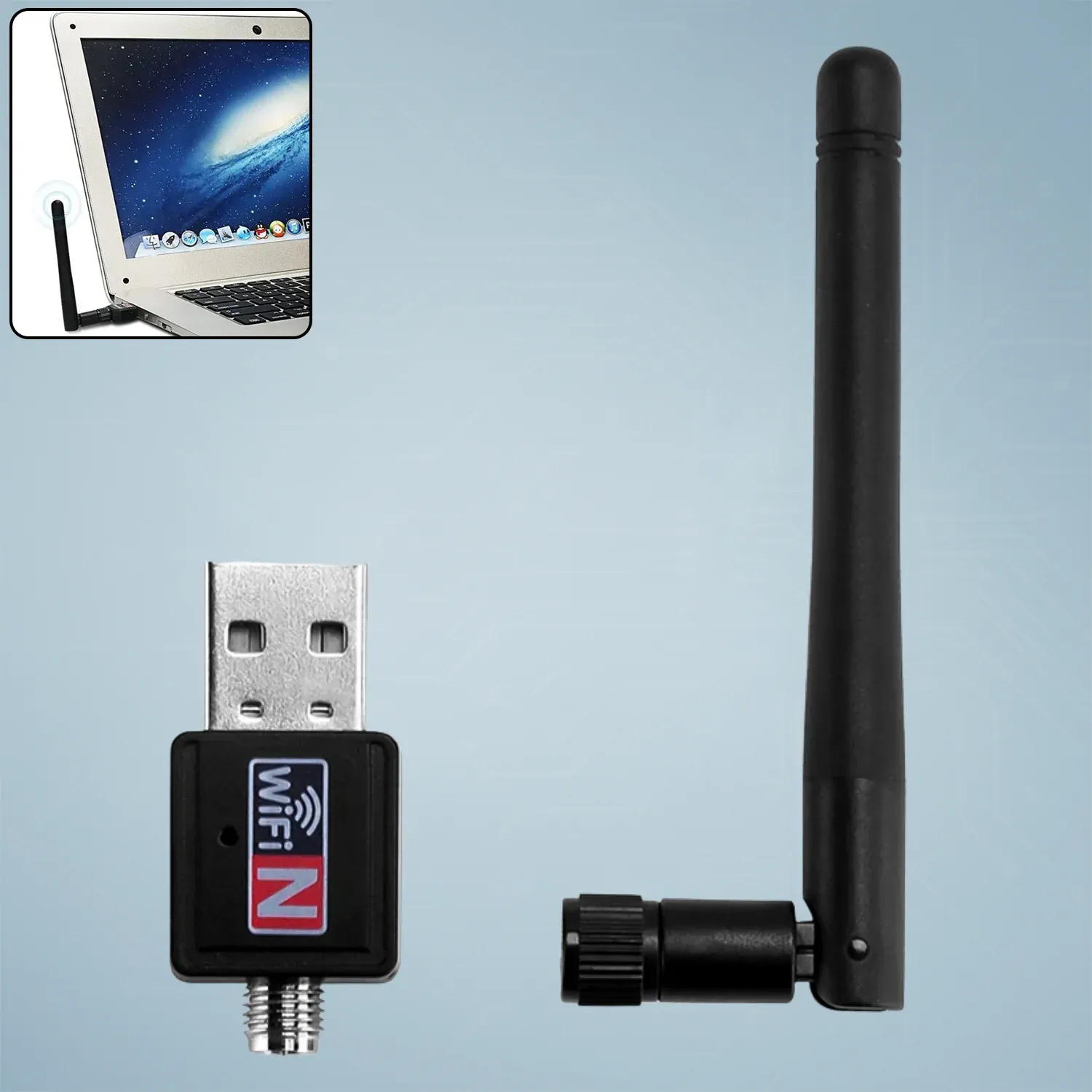 Premium USB WiFi Receiver for Household and Office Daily Internet Use Suitable for People - Buy Online at Alikart
