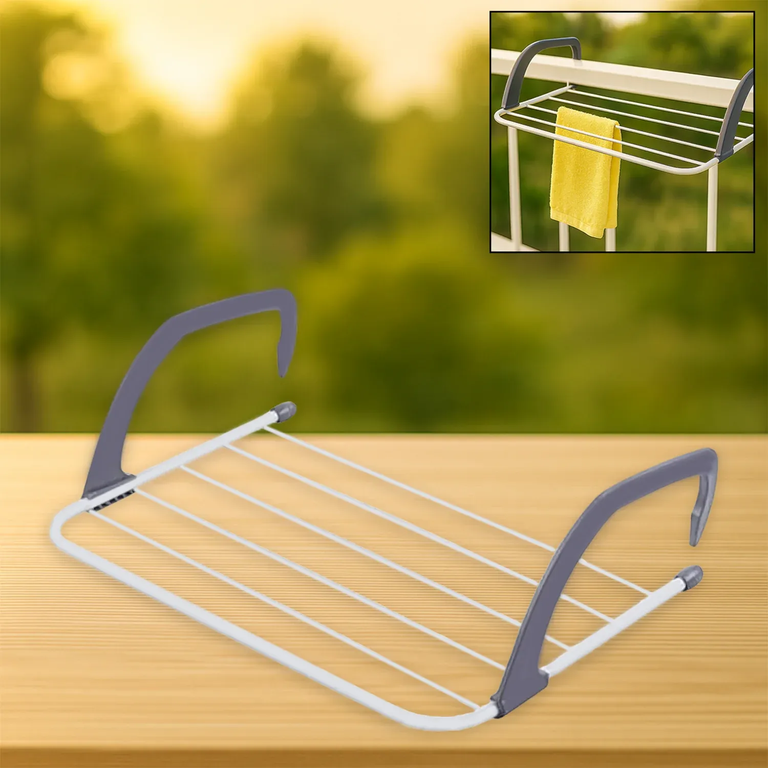 Premium Folding Drying Rack – Compact, Steel & Rust-Free | Indo Glow - Buy Online at Alikart