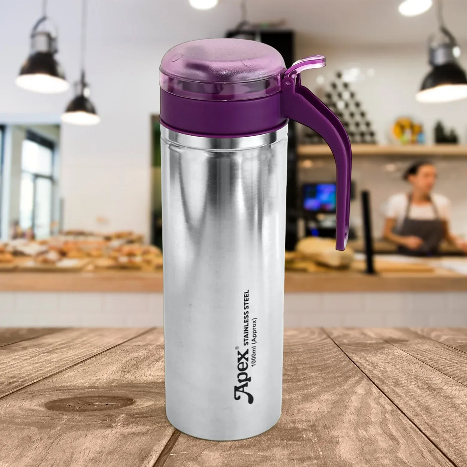 Apex 1000ml Stainless Steel Oil Pourer with Anti-Drip Spout - Detailed Feature View 5