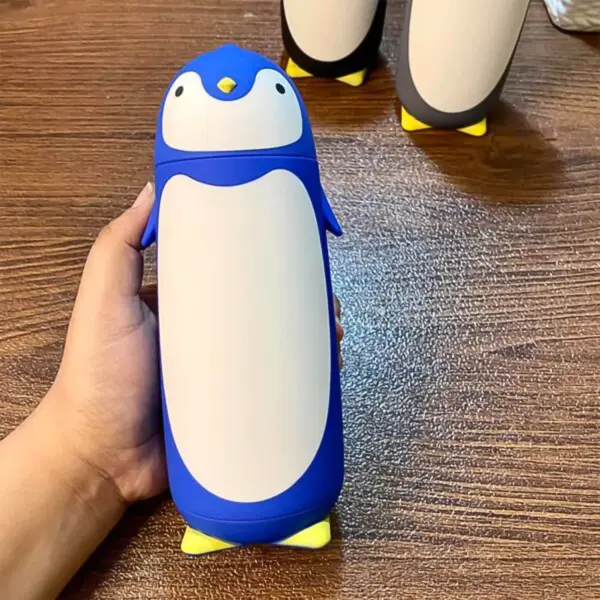 Cute Penguin Cartoon Water Bottle – Insulated Travel Mug 280ml