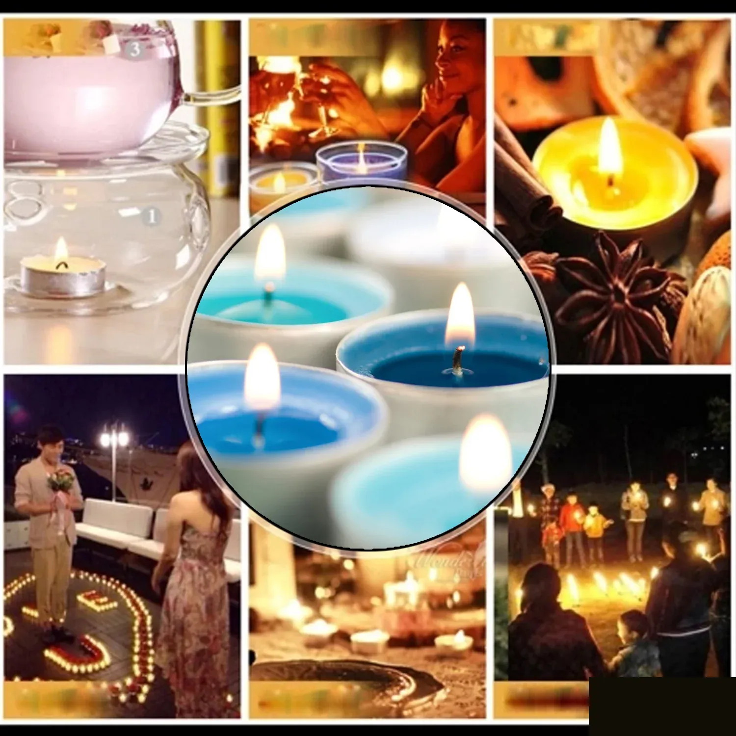 Tea Light Candles Set – 20 Multicolor Flameless Candles - Detailed Feature View 6