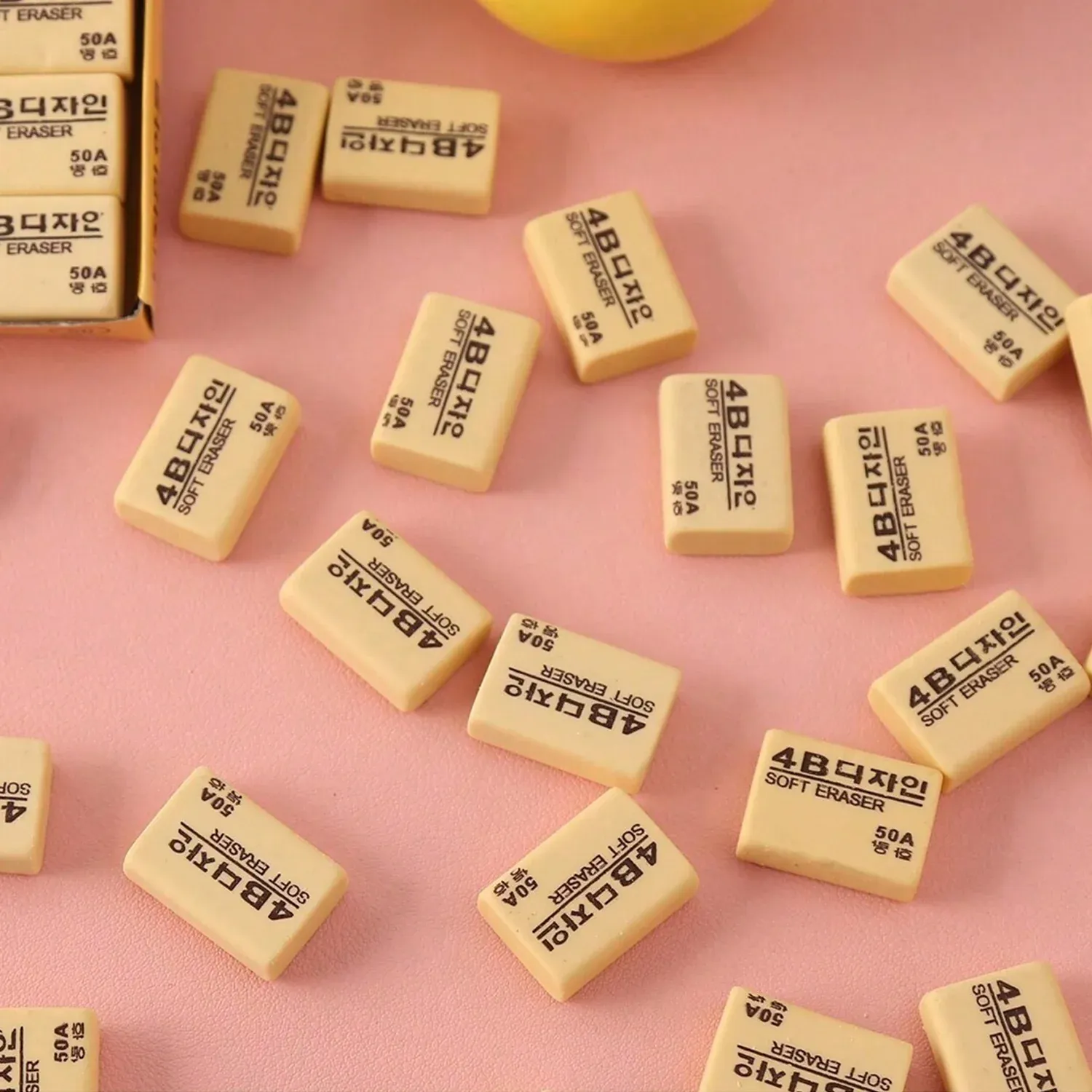 4B Erasers – Smudge-Free 30-Pack for Students | TinyTrendy - Detailed Feature View 2
