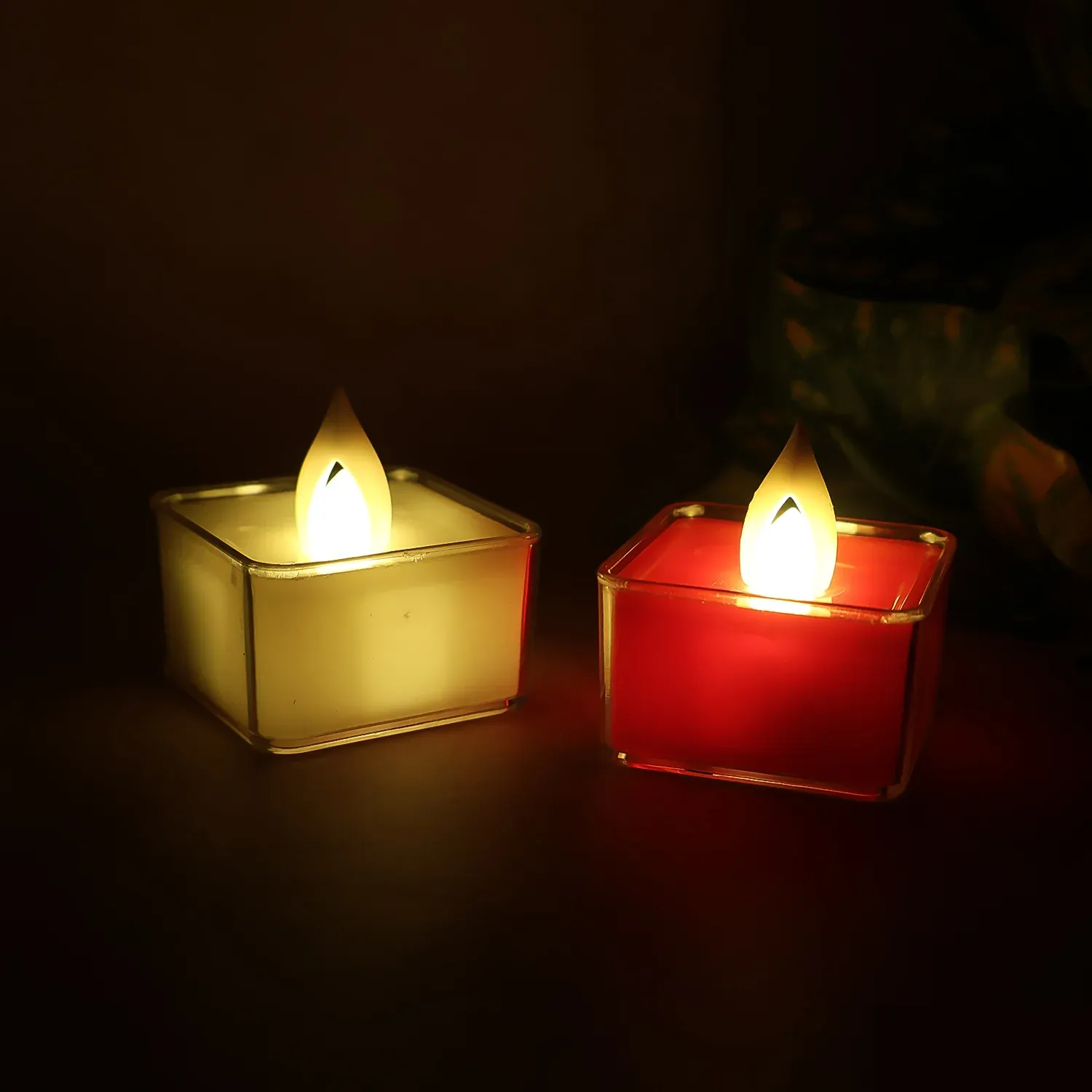 LED Flameless Tealight Candles – Vibrant Multicolor Set (9 Pc) - Detailed Feature View 3