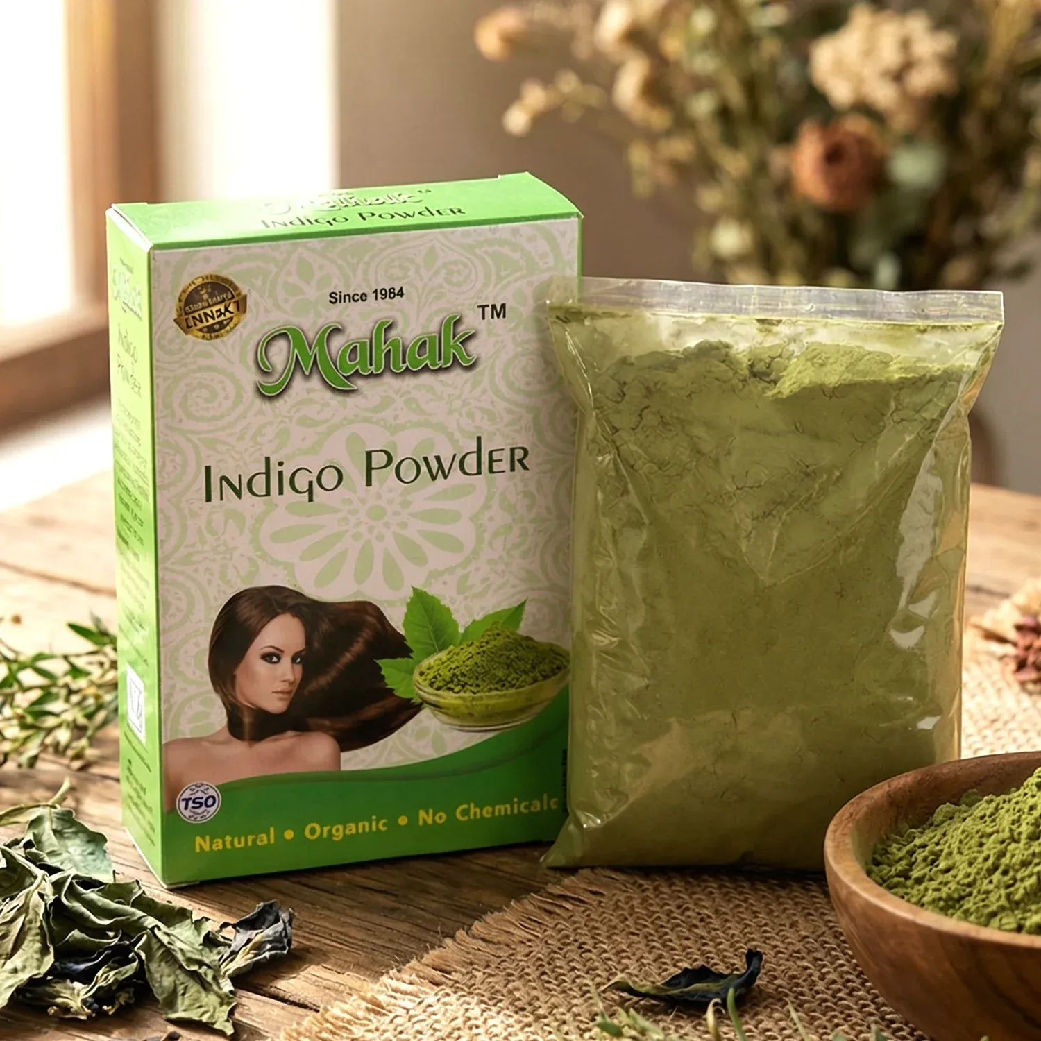 Natural Indigo Powder for Herbal Hair Coloring & Care - 80 gm - Detailed Feature View 6
