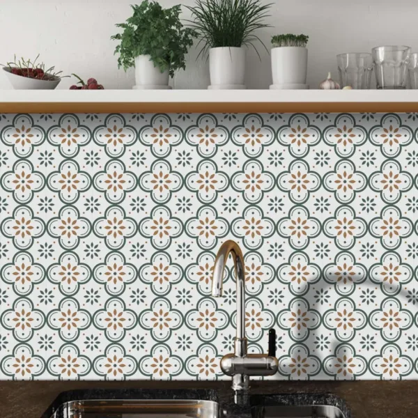 Peel and Stick Floor Tiles – 8×8 Inch Waterproof Set | Bathora