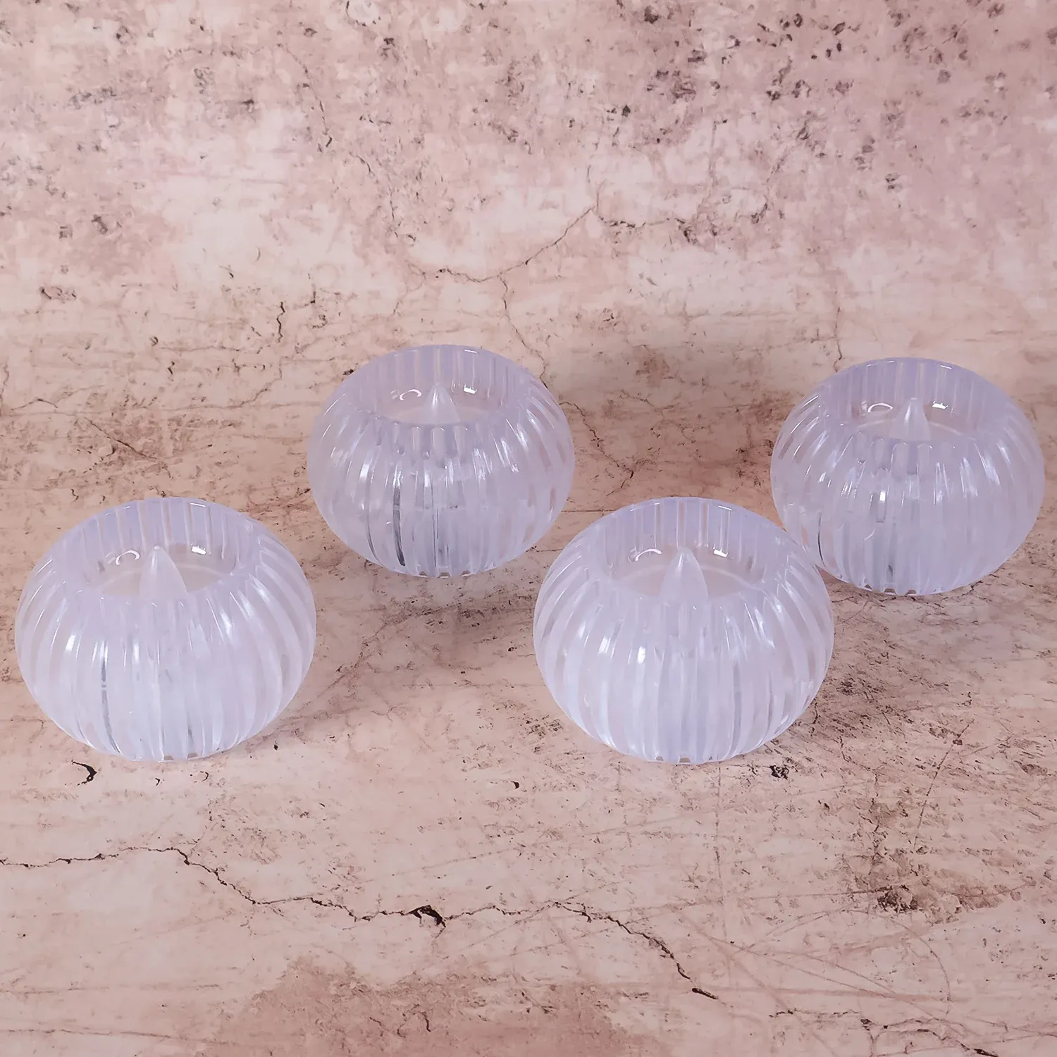 LED Flameless Decorative Candles – Set of 4 Crystal-Style Tealights - Detailed Feature View 4