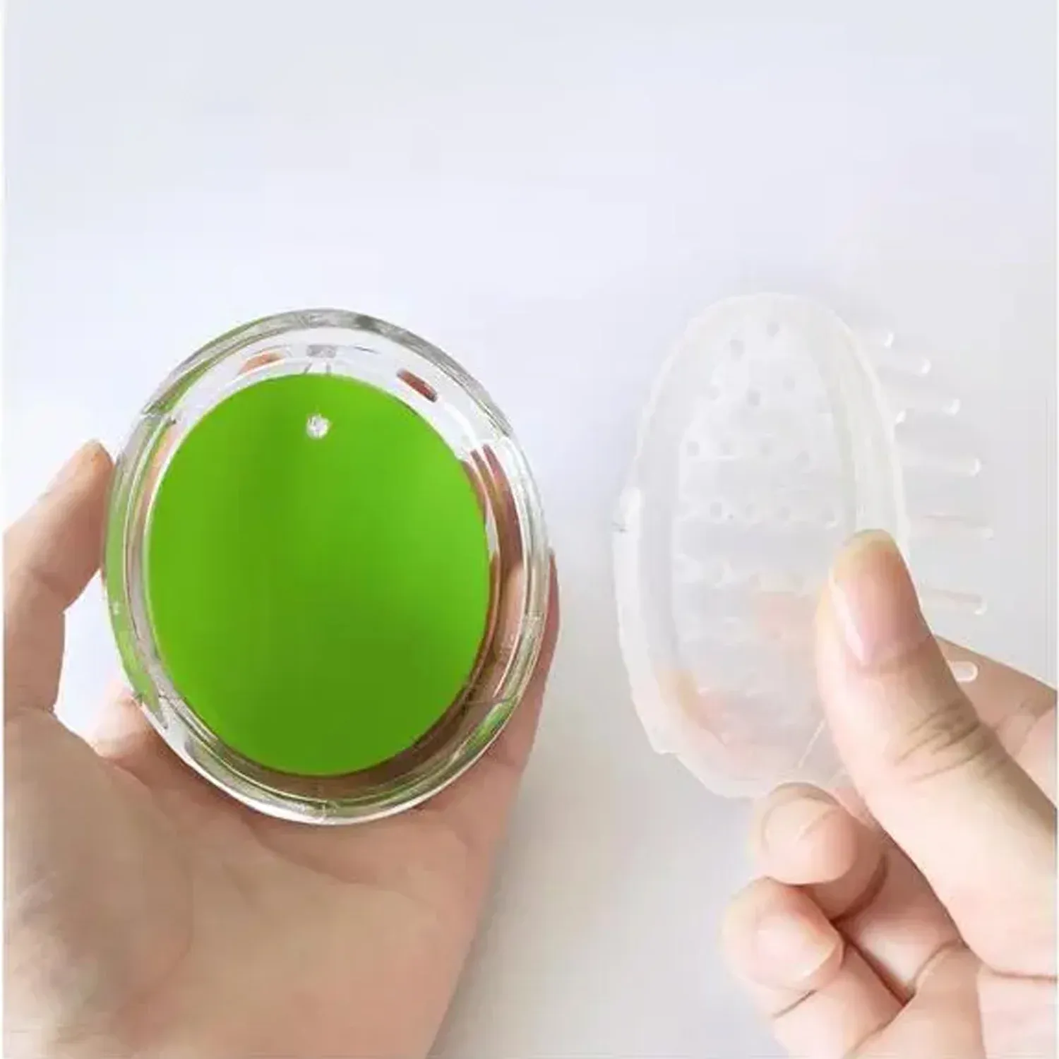 Silicone Head Massager – Portable Scalp Stress Relief | VoltDesk - Detailed Feature View 4
