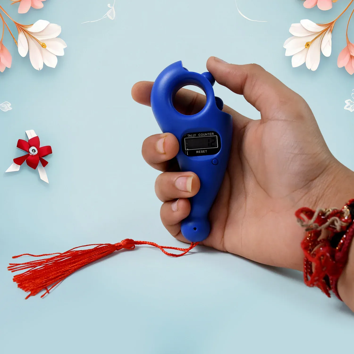Digital Japa Counter – Finger Ring Clicker for Prayer & Meditation - Detailed Feature View 5