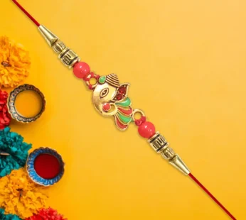 Ganpati Rakhi Blessing for Brother’s Success – Traditional & Elegant