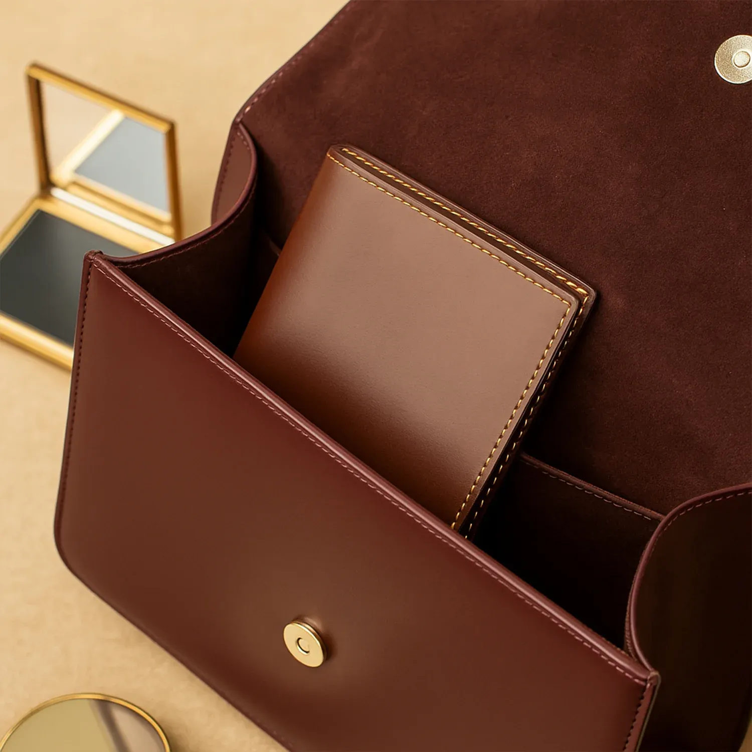 PU Leather Multipurpose Card Holder & Slim Travel Wallet (1 Pc) - Detailed Feature View 2