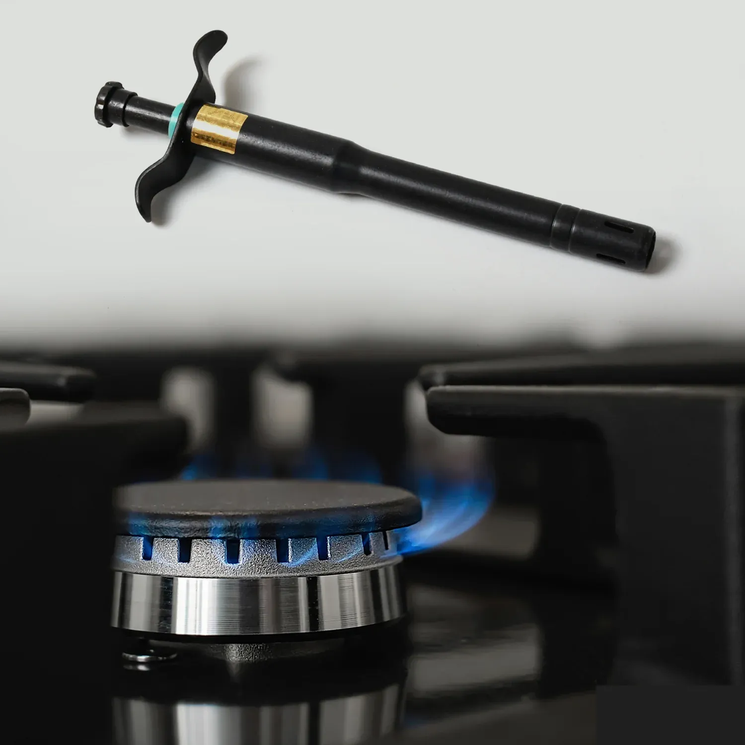 Premium CookAura Stainless Steel Black Gas Lighter for Gas Stove – Durable & Long Lasting - Buy Online at Alikart