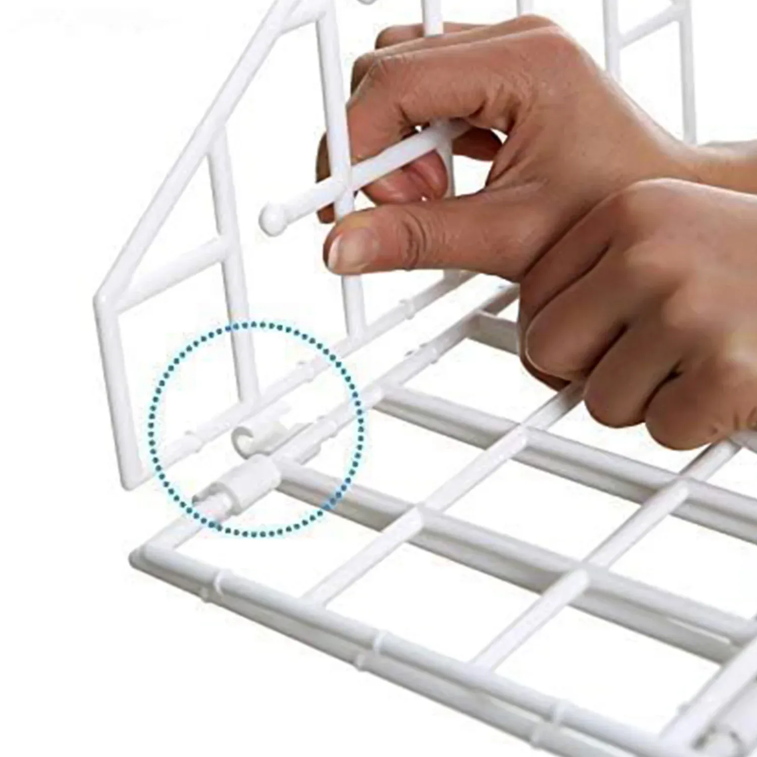 Folding Clothes Hanger – 5-Layer Space Saver Rack | Organivo - Detailed Feature View 3
