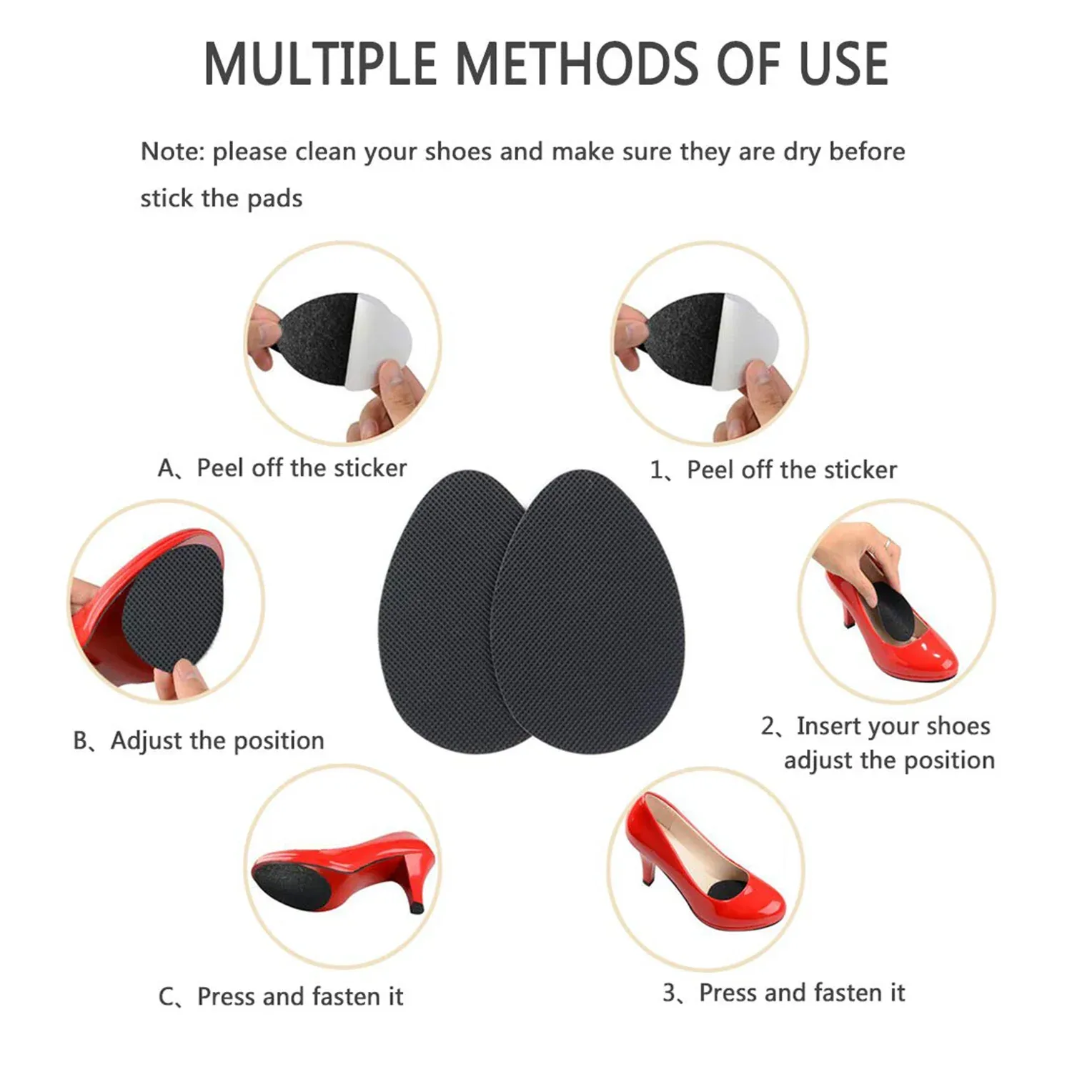 Anti-Slip Shoe Grip Sticker – Durable Self-Adhesive Traction Pad - Detailed Feature View 3