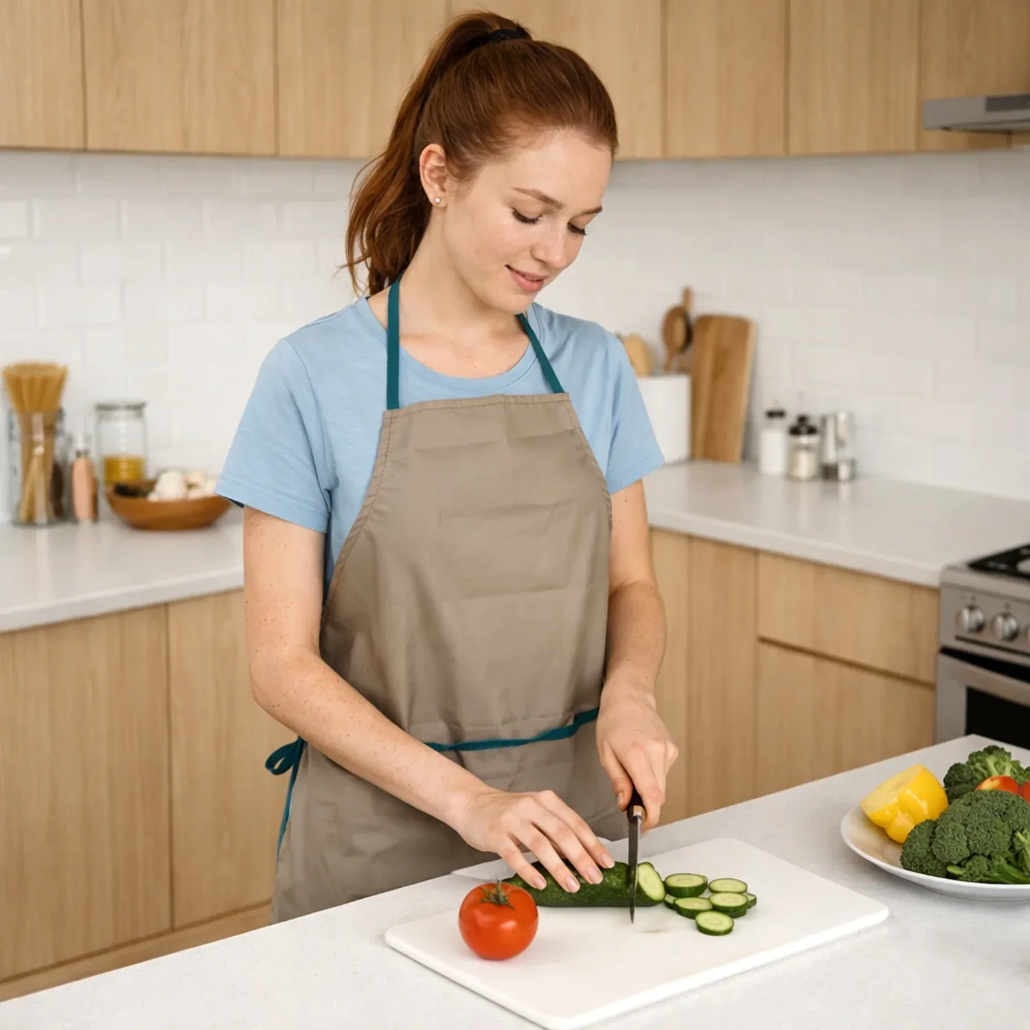 Cooking Apron – Full Coverage & Adjustable Multipurpose Kitchen Apron - Detailed Feature View 2