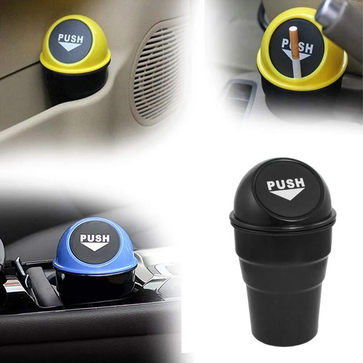 Car Dustbin – Compact & Portable Waste Bin for Vehicles | Velvet Wheels - Detailed Feature View 5