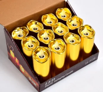Flickering LED Candles (12 pcs) – Realistic Flame Decor | JubileeJoy