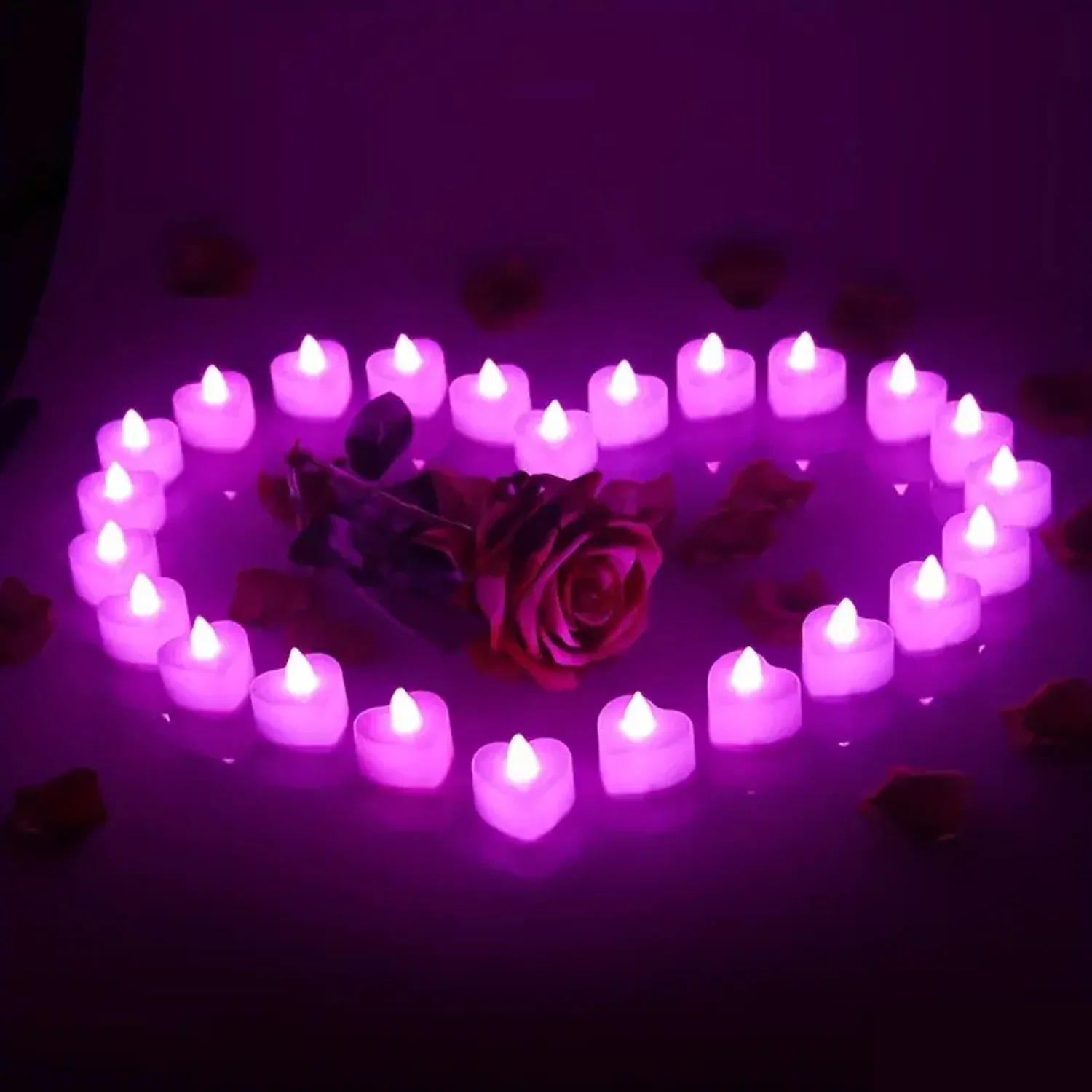 LED Tealights, Smokeless Plastic Decorative Candles, Diwali (Pack Of 1 / Multicolor) - Detailed Feature View 5