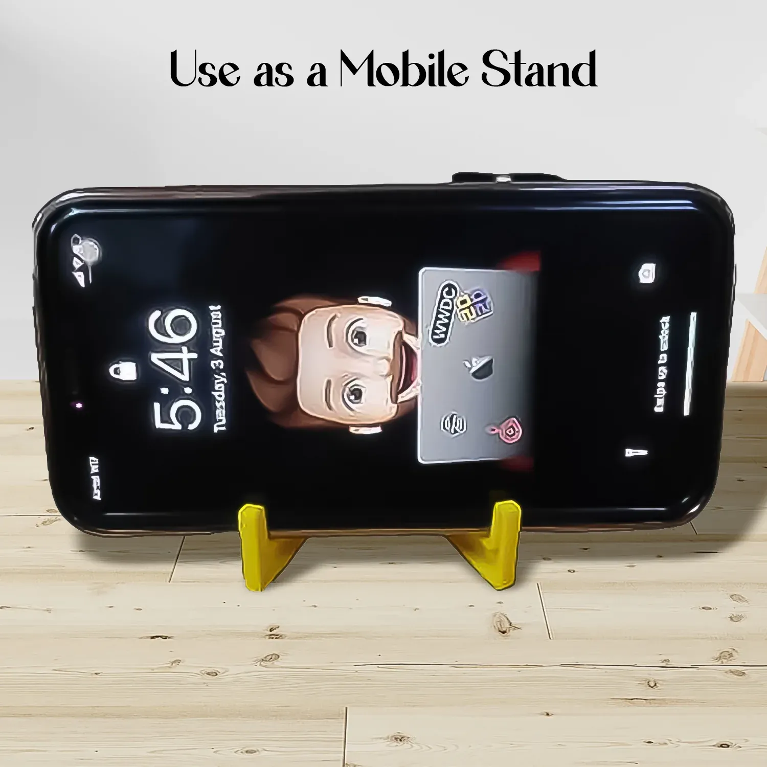 Keychain Mobile Stand – 2-in-1 Phone Holder | PHOBIA - Detailed Feature View 4