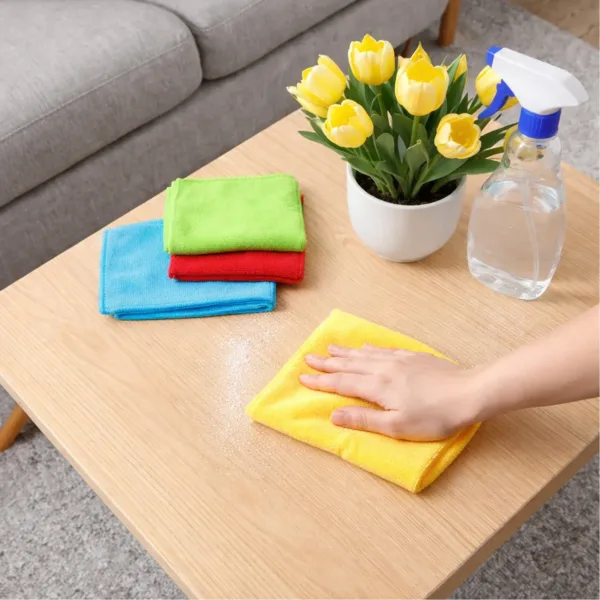 Microfiber Cleaning Cloths 4-Pack – Multipurpose, Lint-Free & Durable