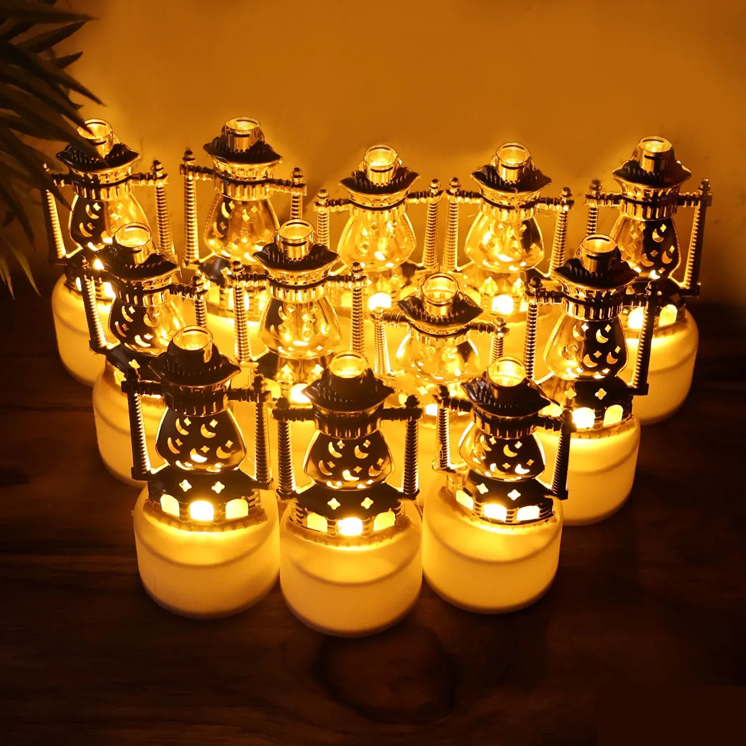 Lantern Style Flameless LED Candles – Safe Vintage Ambience (12 Pc) - Detailed Feature View 3