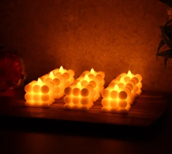 LED Bubble Candle Set – Safe Flameless Decorative Lighting