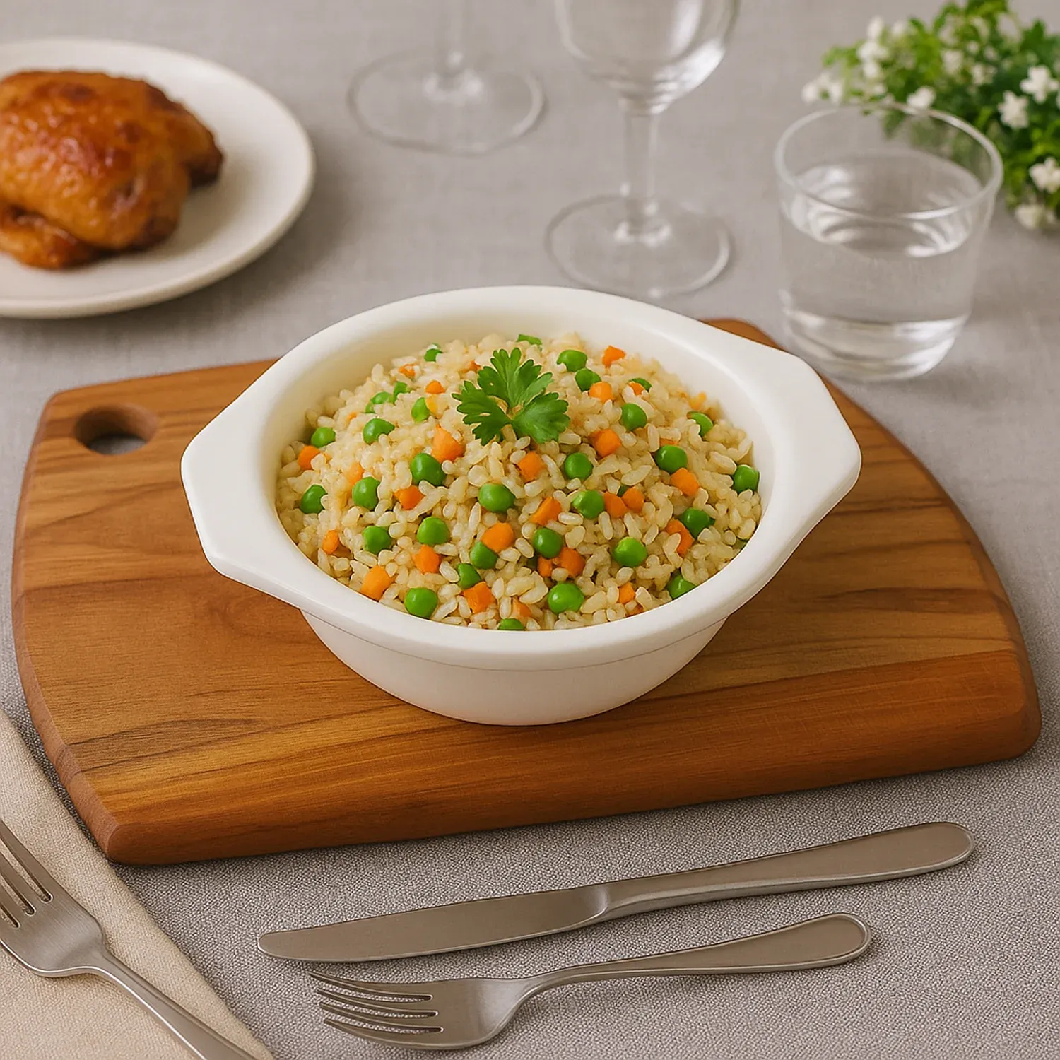 Plastic Serving Bowl with Easy-Grip Side Tabs – Durable & Lightweight - Detailed Feature View 2