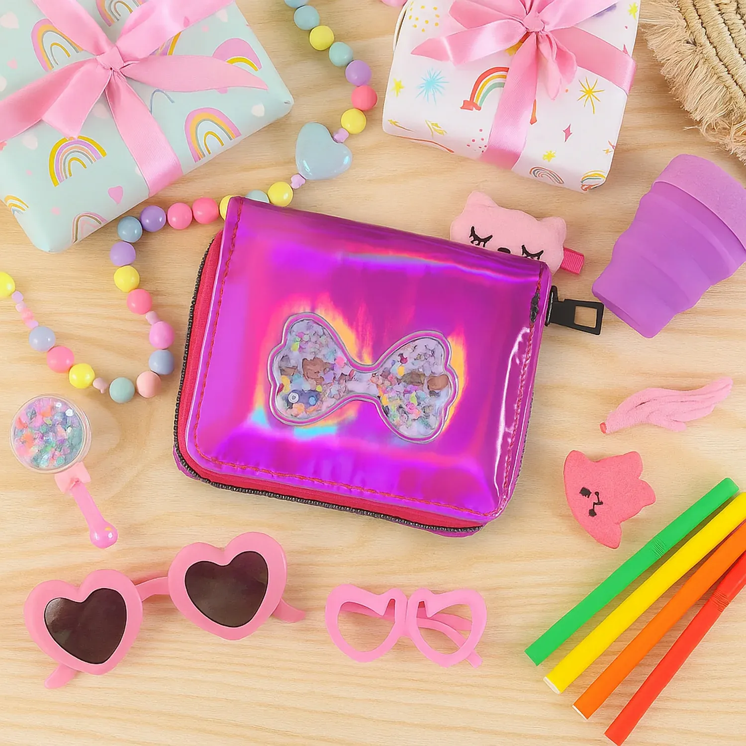 Vibrant Stylish Kids Wallet (1 Pc) - Detailed Feature View 2