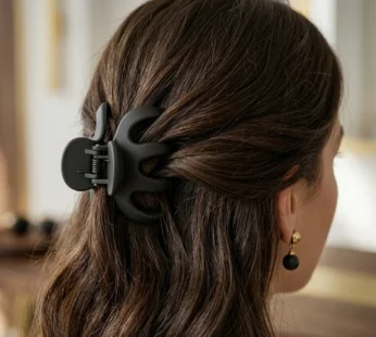Stylish Matte Finish Hair Claw Clip – Strong Grip, Minimal Design