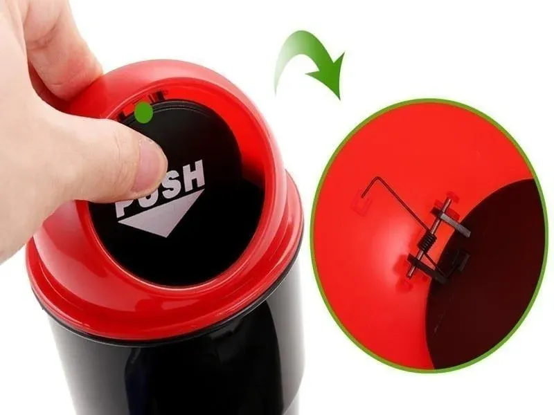 Car Dustbin – Compact & Portable Waste Bin for Vehicles | Velvet Wheels - Detailed Feature View 6