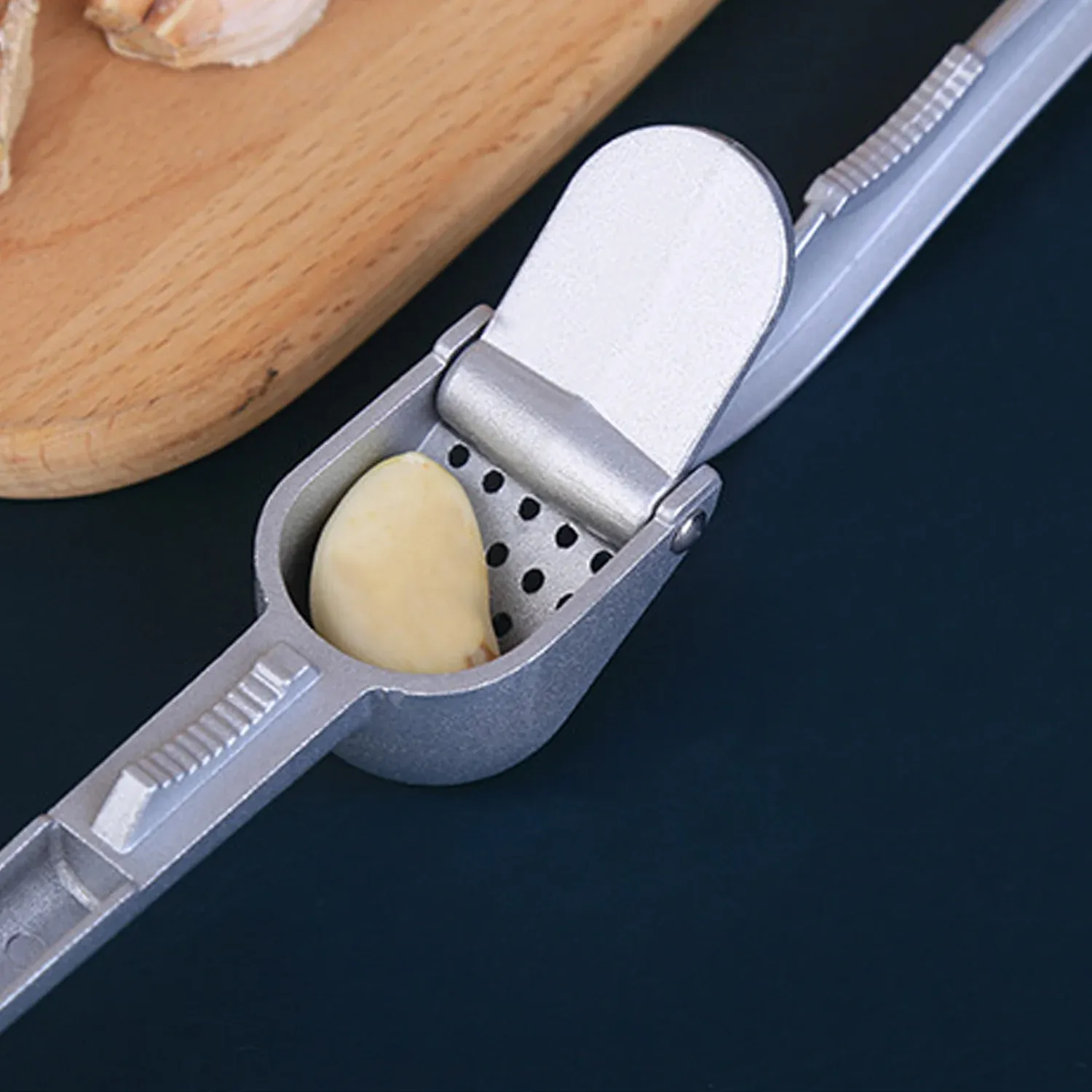 Premium Aluminum Garlic Press – Lightweight & Easy to Use Kitchen Tool - Buy Online at Alikart