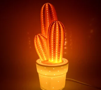 Big Ceramic Table Lamp for Home Decor Elegant Ambient Lighting Lamp (1 Pc)