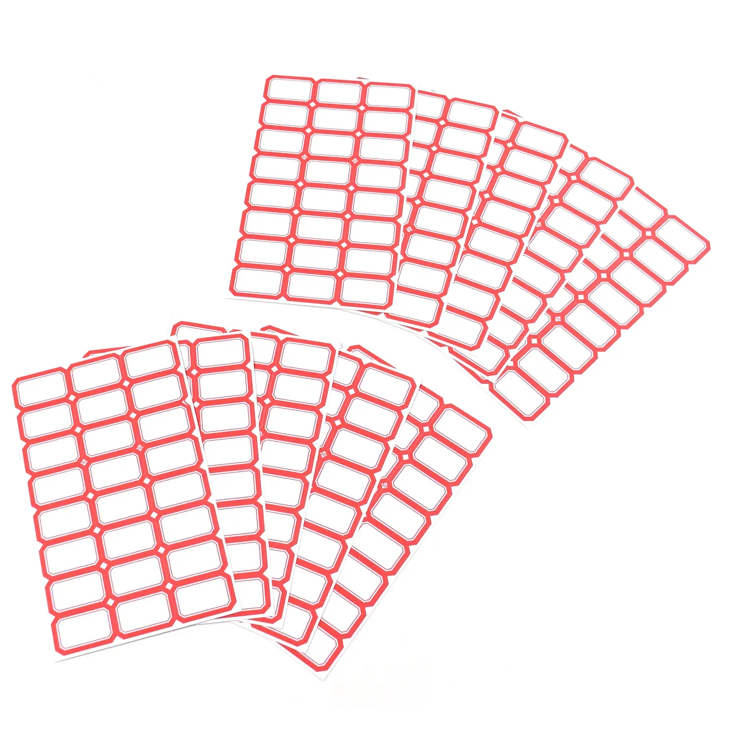 Multipurpose Blank Label Sticker Sheets with Red Border - 10 Pack - Detailed Feature View 4