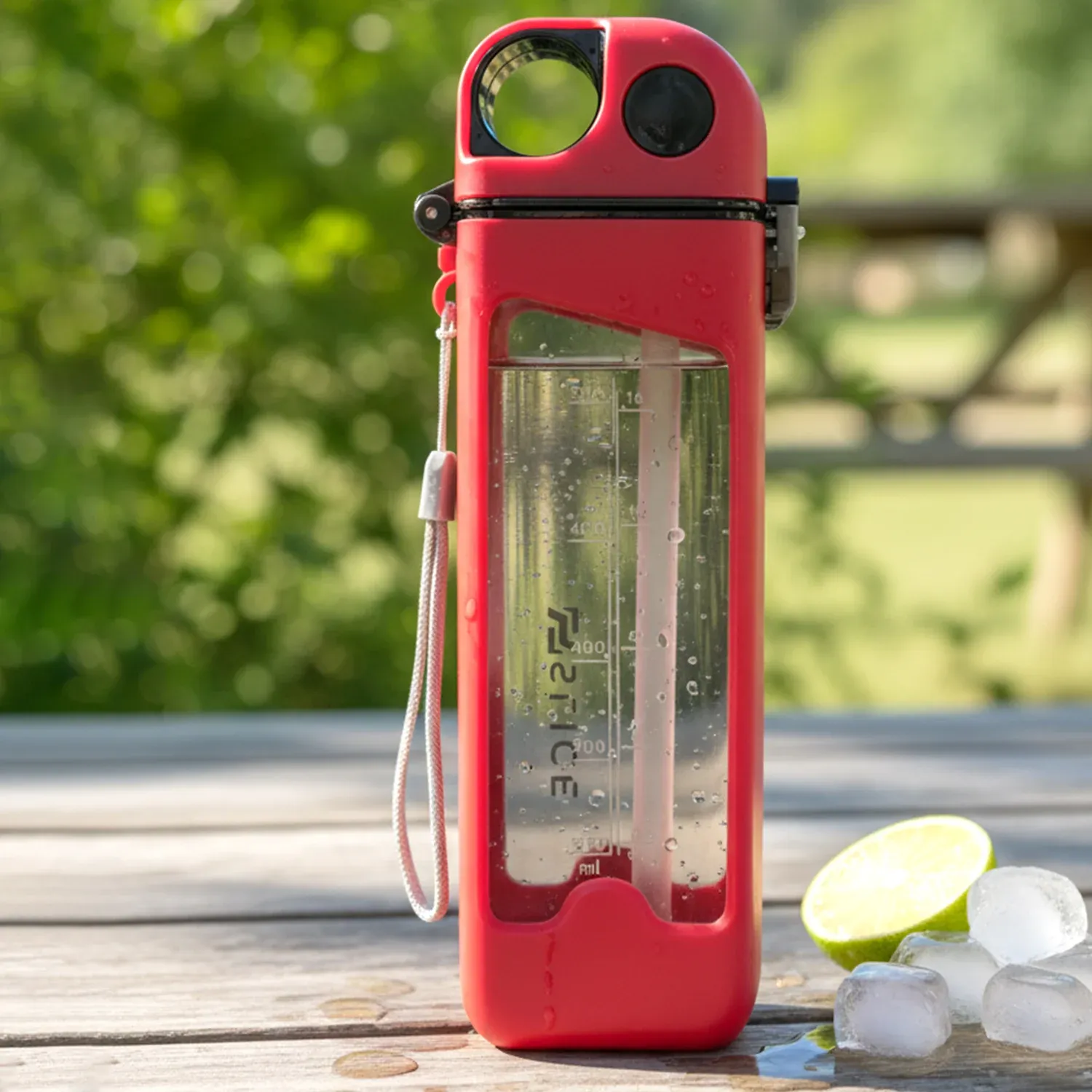 500ml Leakproof Sports Water Bottle – One-Touch Spout Convenience - Detailed Feature View 3